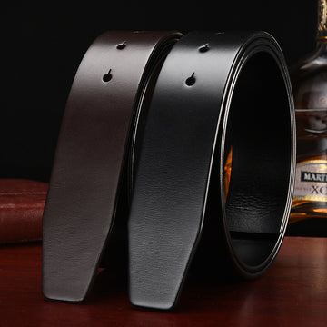 Headless Cowhide Leather Belt