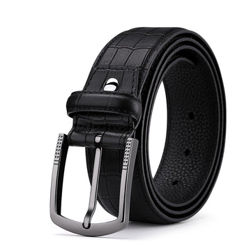 Pin Buckle Cow Leather Belt