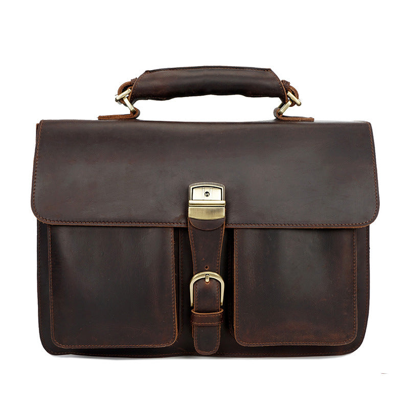 Cowhide Messenger Leather Bag